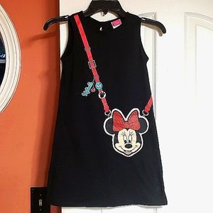 DISNEY GIRLS MINNIE BLACK DRESS  🖤❤SZ (7/8)